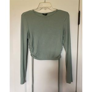 Green Crop Top